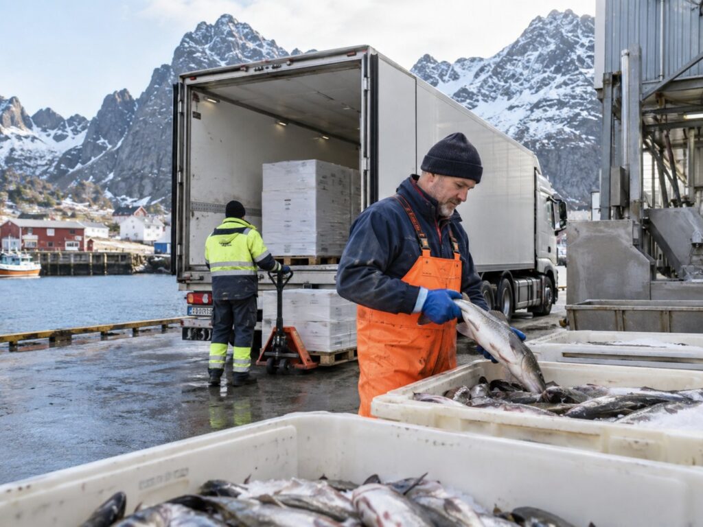 Kierowca C+E / pracownik produkcji rybnej – Sund i Lofoten